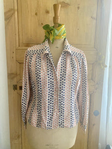 Vintage SILK woman shirt c1950