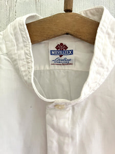 Antique French man WORK WEAR COTTON SHIRT Novaltex c 1950