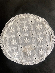 Art Nouveau French CIRCULAR DOILIES OPENWORKS napperon lot c1920