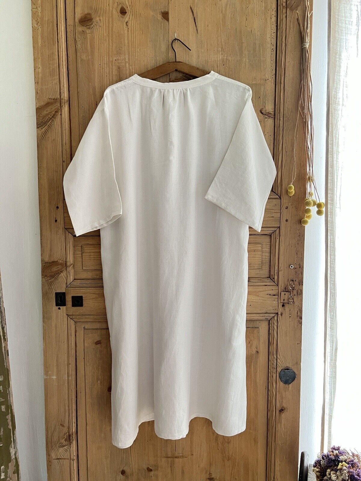 UPCYCLED antique French linen unique TIMELESS DRESS Les Toiles Blanches design