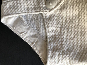 Antique French baby DIAPER cotton NID D’ABEILLE c1900