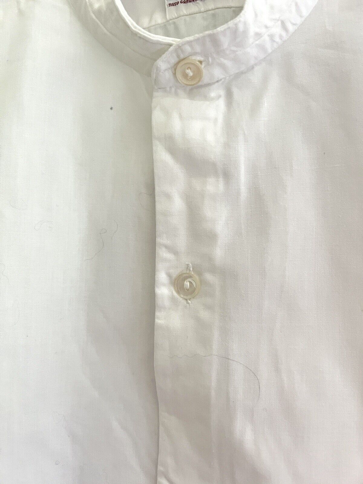 Antique French man WORK WEAR COTTON SHIRT Novaltex c 1950