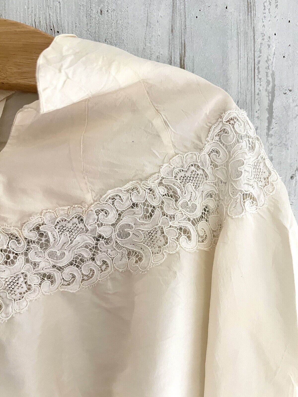 Victorian SILK embroidered BLOUSE c1900