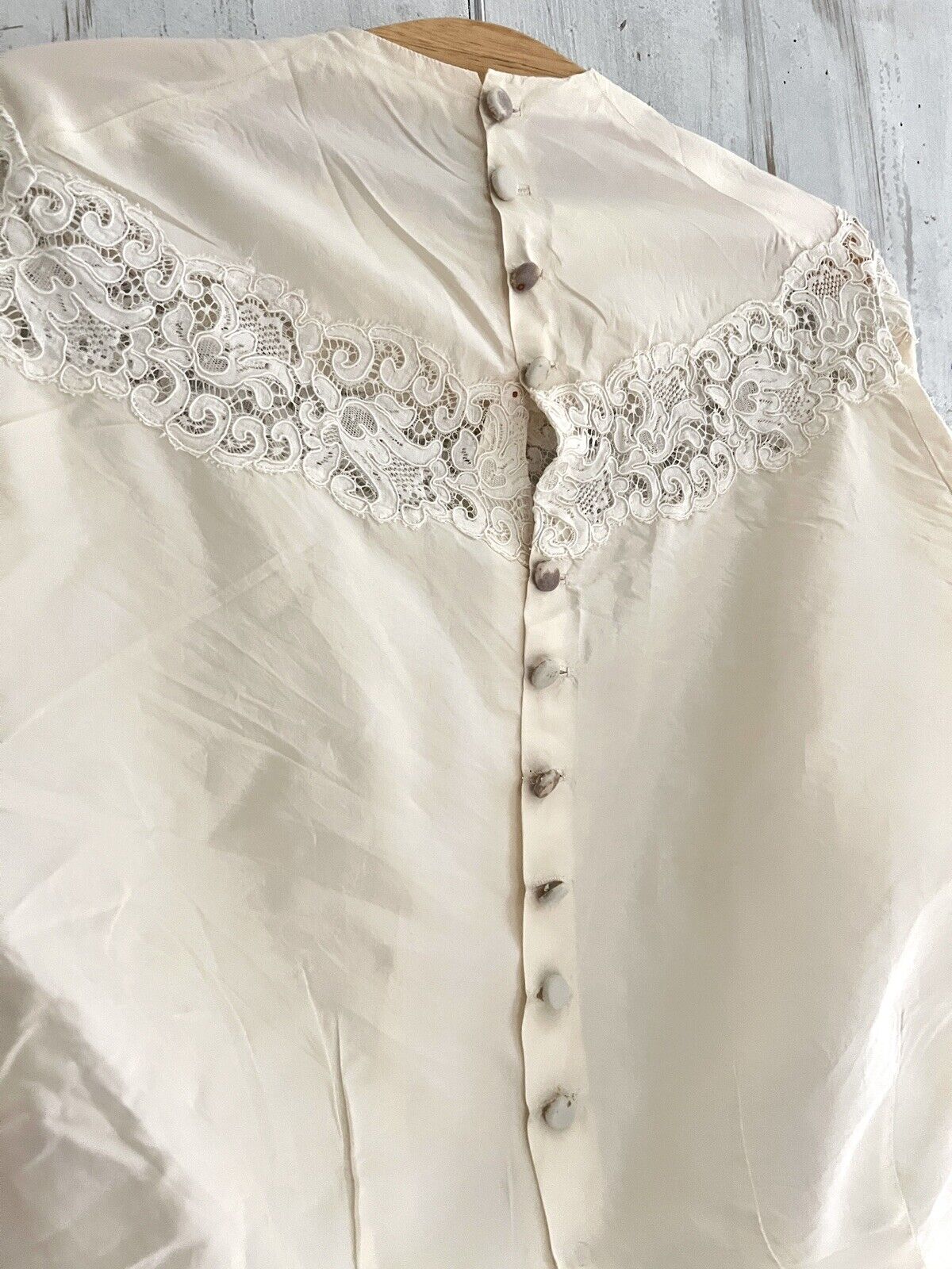 Victorian SILK embroidered BLOUSE c1900