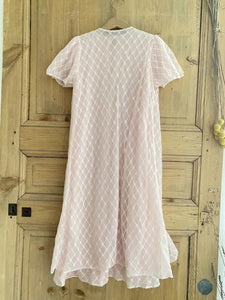 Vintage French PINK young girl lingerie SLEEPING SET 14 years c1950