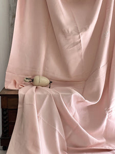 Art Deco French floppy pale pink LINEN FIL sheet CC mono c1930