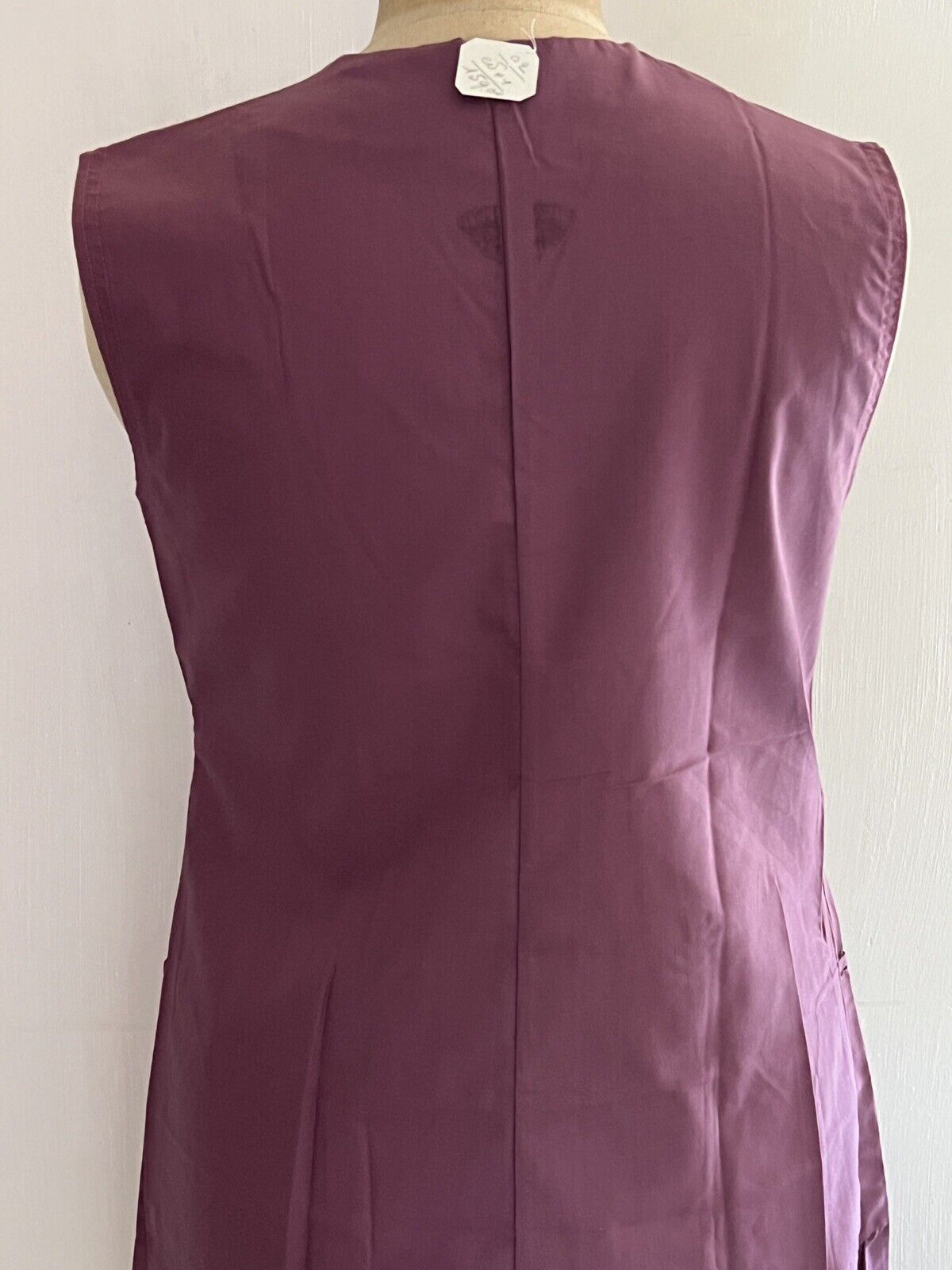 Vintage French PALE PURPLE rustic WORK WEAR APRON Provence c 1950