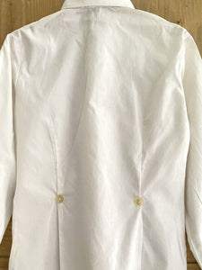 Vintage French cotton CEREMONY FRILLED child SHIRT JABOT c1960