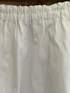 Vintage French ribbed COTTON short skirt c1950