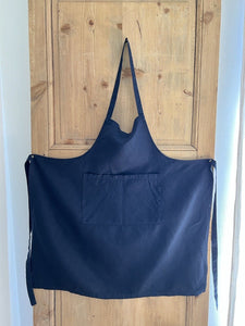 French UPCYCLED linen INDIGO WORK WEAR APRON Les Toiles Blanches