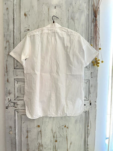 Antique French man WORK WEAR COTTON SHIRT Novaltex c 1950