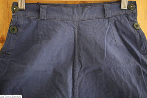 Antique French iINDIGO BLUE shorts CULOTTE panties c 1940