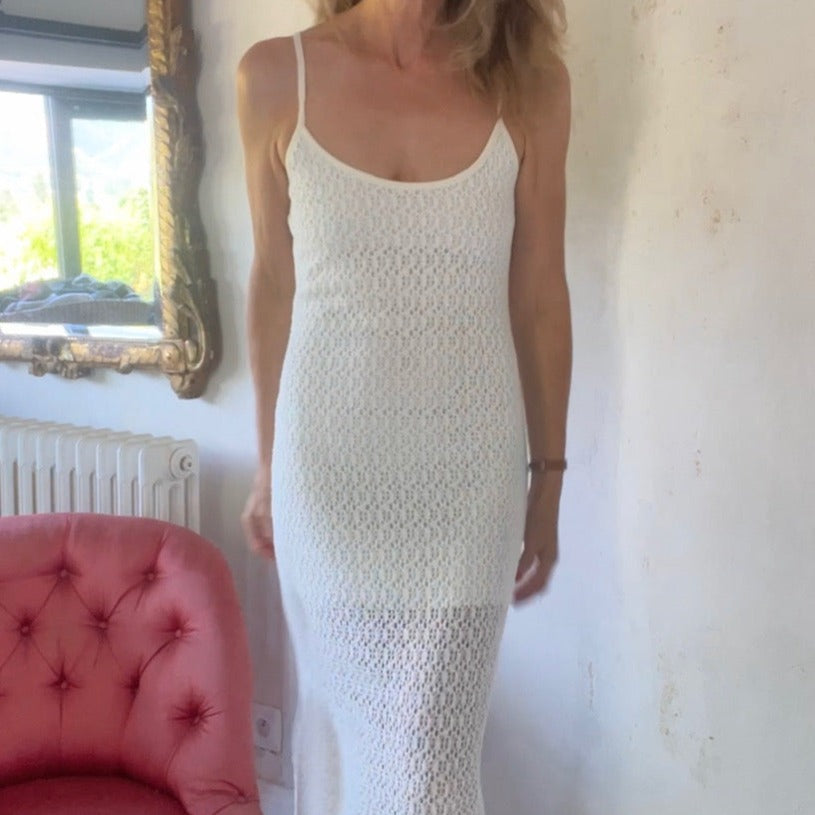 ROBE VINTAGE CROCHET LES TOILES BLANCHES