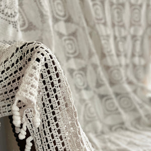 couvre-lit crochet ancien c1930