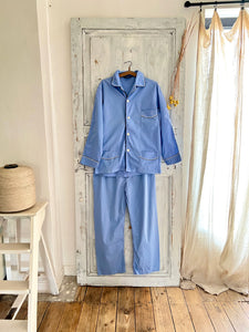 Pyjama d’homme vintage popeline coton c1950
