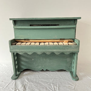 Jouets vintage piano en bois Les Toiles Blanches