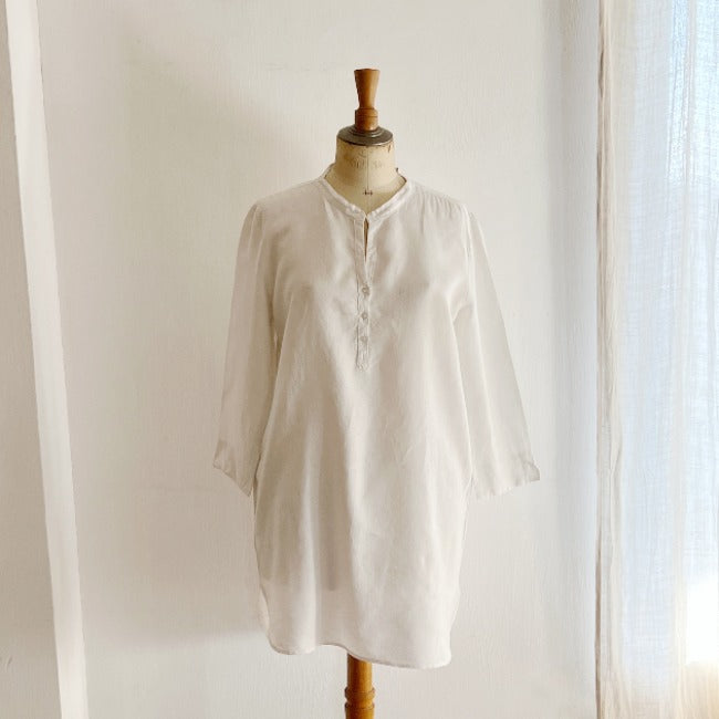 chemise lin vintage grand-père les toiles blanches