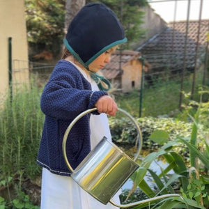 Bonnet réversible laine et polaire vintage les toiles blanches