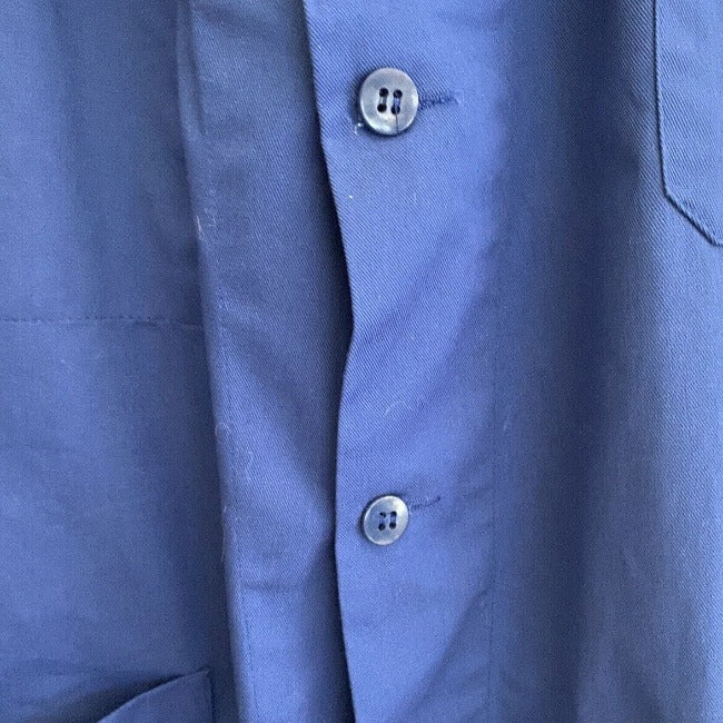 Manteau bleu de travail moleskine 1950 Les Toiles Blanches