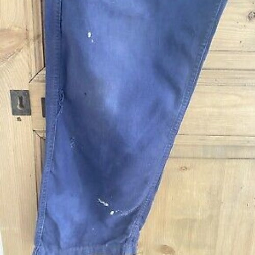Pantalon bleu de travail moleskine 1950 Les Toils Blanches
